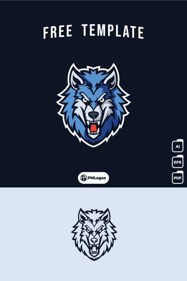 Wolf Mascot Vector Logo Design Template - Free Download