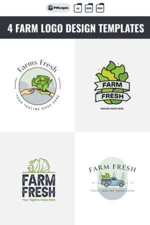 Farm Vector Logo Design Templates